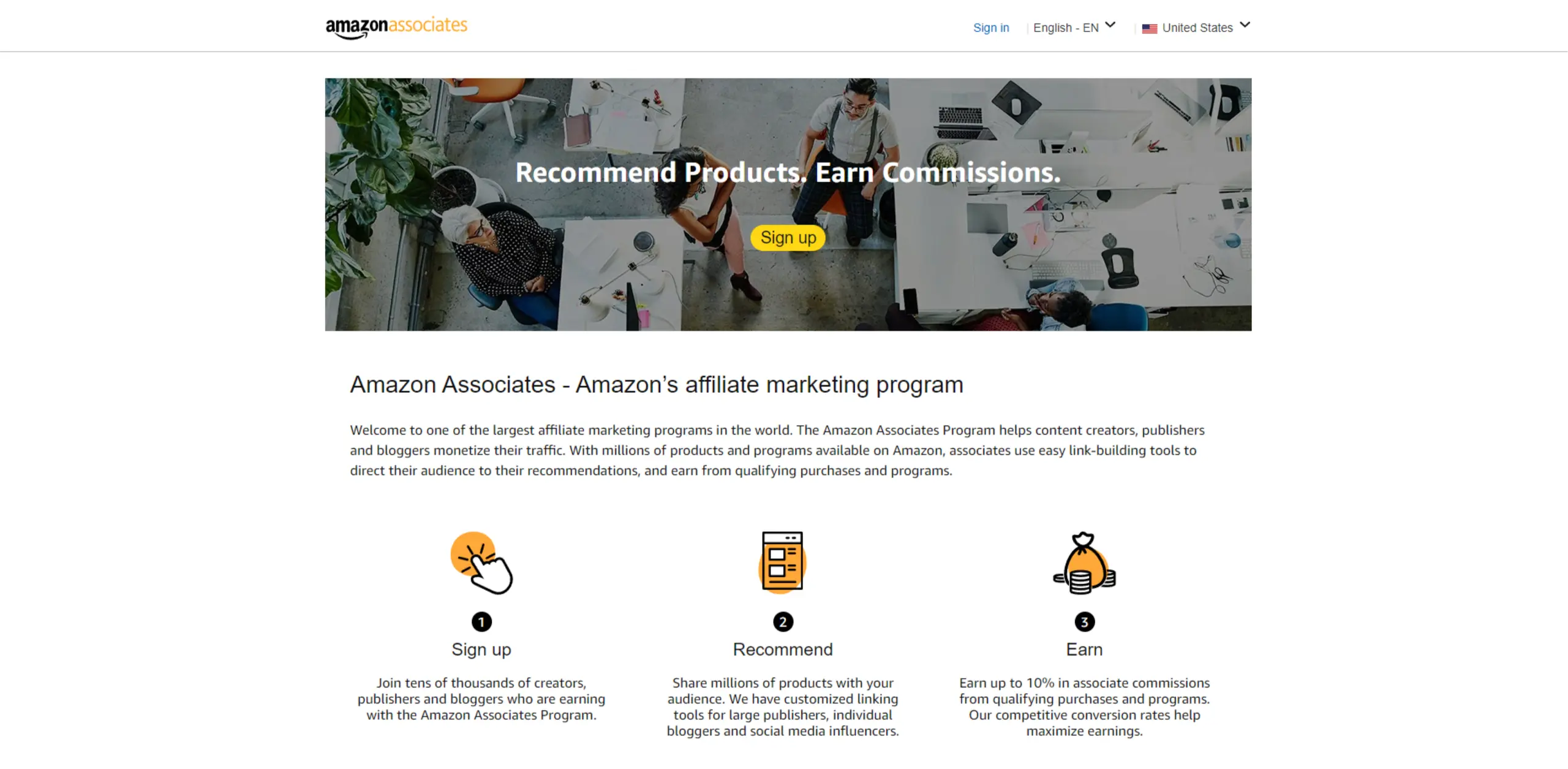 amazon associates affiliate marketing programs for beginners 